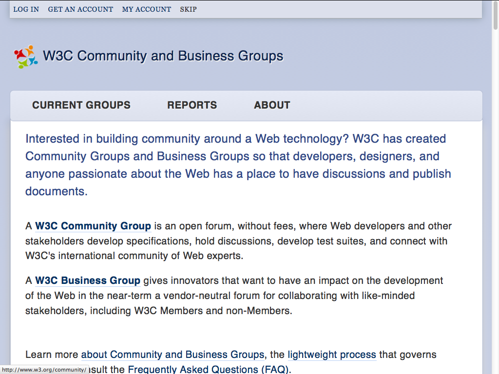 W3C CGs